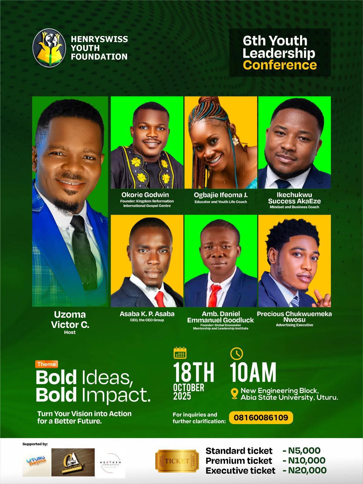 HYF YOUTH LEADERSHIP CONFERENCE SET TO HOLD, OCTOBER 18