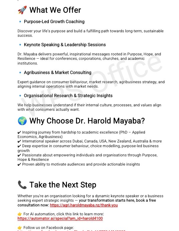 Meet Dr. Harold Mayaba