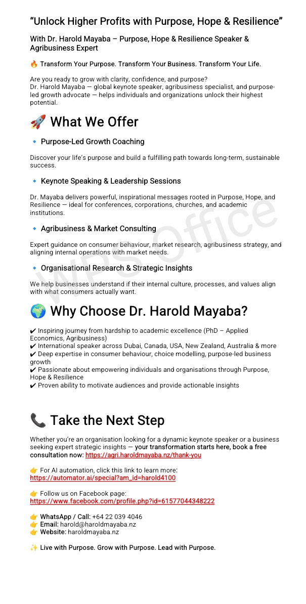 Meet Dr. Harold Mayaba